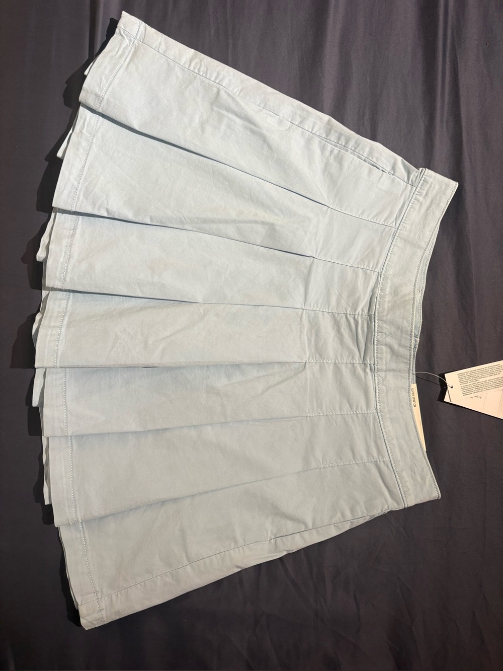 American Eagle Outfitters Light Blue Pleated Skater Skirt